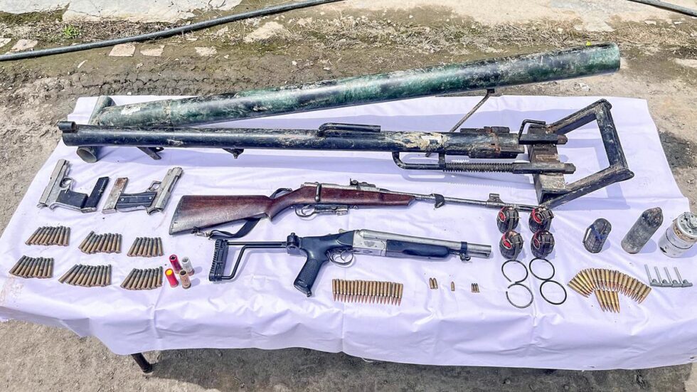 Cache of arms, ammunition recovered from Manipur's Imphal East district