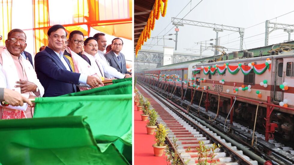 Railway Minister flags off three new trains in Assam