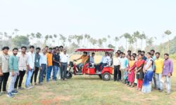 Students build solar-powered hybrid vehicle in Vizianagaram