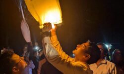 Over 200 sky lanterns flown in Assam’s Dholai to attract voters for bypoll