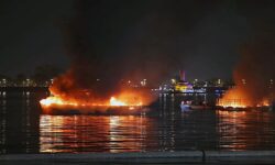 Hussain Sagar boat fire: Young man untraceable