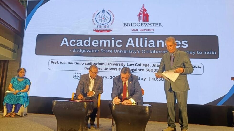 Bidar University, Bridgewater State University sign multiple agreements on education