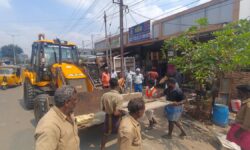 Tiruchi Corporation launches special eviction drive on East Boulevard Road