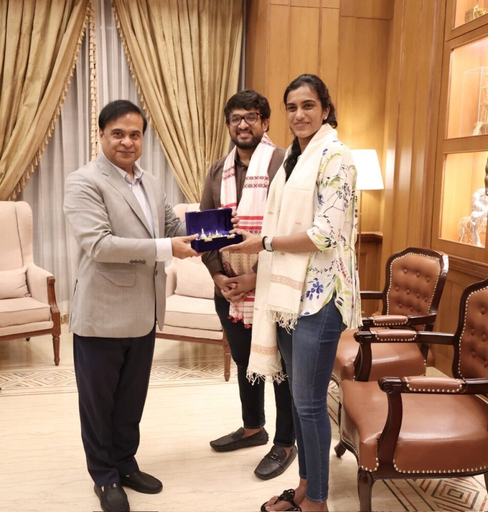 Assam CM Himanta Biswa Sarma Meets PV Sindhu