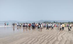 Fishermen, women jump into sea to oppose Keni commercial port in Karnataka