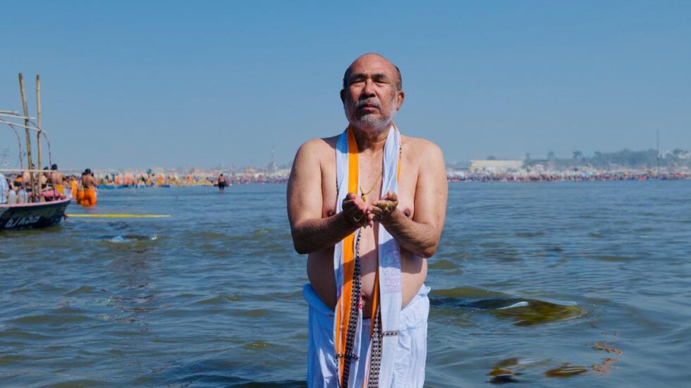 Ahead of House session, Manipur CM prays for peace at Maha Kumbh