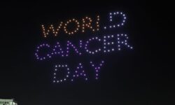 Drone show organised in Hyderabad for cancer awareness