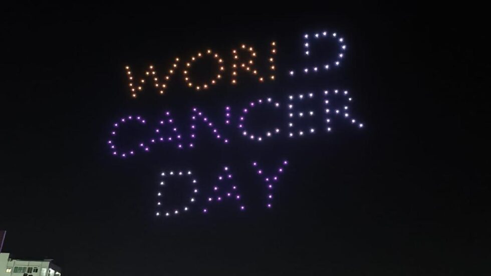 Drone show organised in Hyderabad for cancer awareness