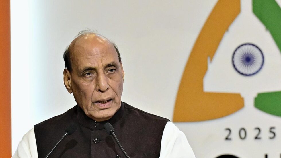 Our aim is to reach ₹50,000 crore in defence exports by 2029, says Rajnath