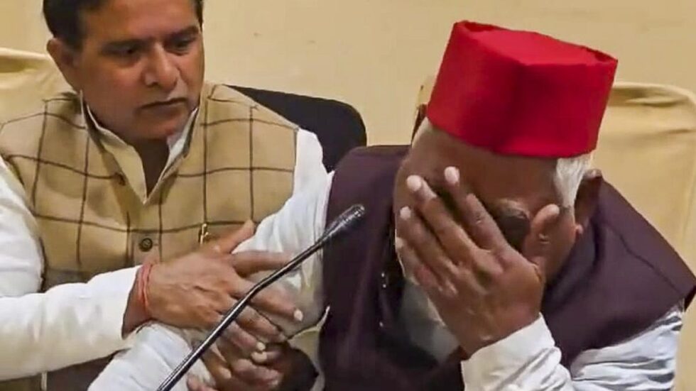 SP MP breaks down during presser about Dalit woman’s death in Ayodhya; CM calls it ‘theatrics’