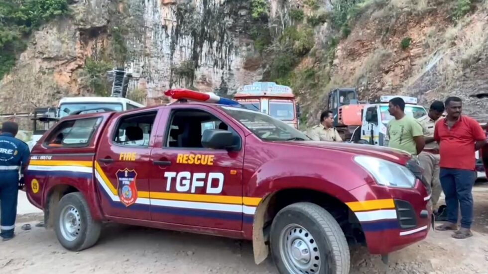 Telangana tunnel collapse LIVE: Rescue operations underway to save eight persons trapped inside SLBC tunnel