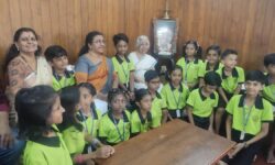 Students visit ONV’s house on Mother Language day