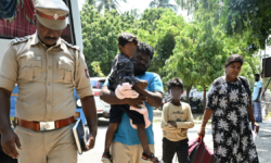 Four of a Sri Lankan Tamil family arrive in Rameswaram