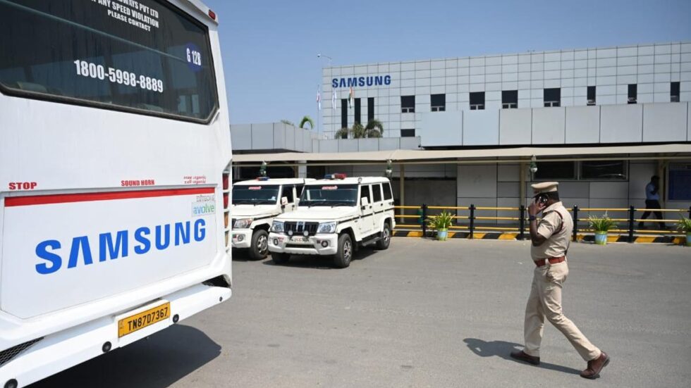 Tension prevails at Samsung factory as workers’ protest intensifies