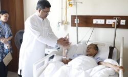 Tripura CM visits ailing TIPRA Motha president Bijoy Kumar Hrangkhawl in hospital