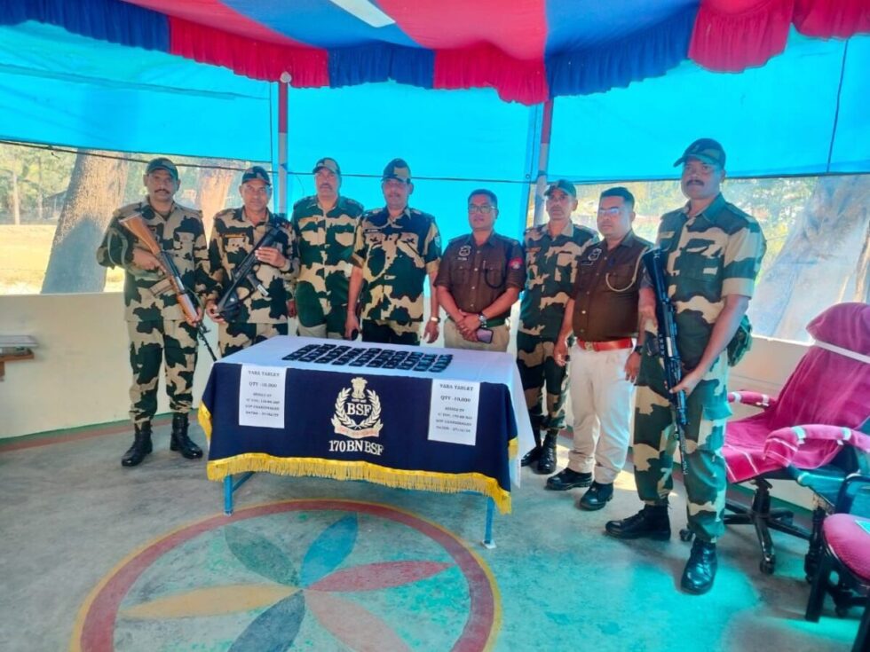 Assam: Cachar Police, BSF Seize 10,000 YABA Tablets Near Indo-Bangladesh Border