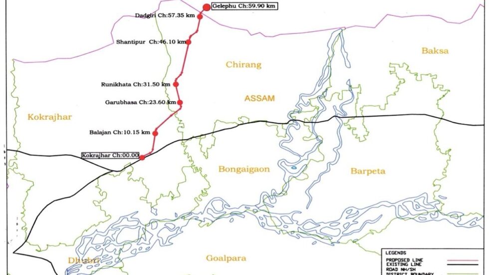 Project report on Assam-Bhutan railway line submitted