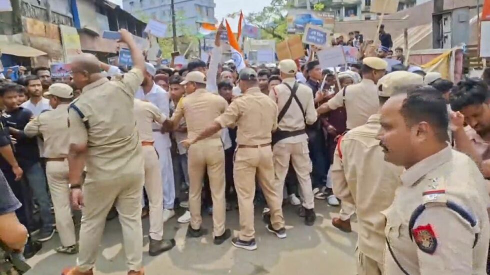 Protesters hurl stones, police lathi charge in clash during anti-Waqf Act agitation in Assam’s Silchar